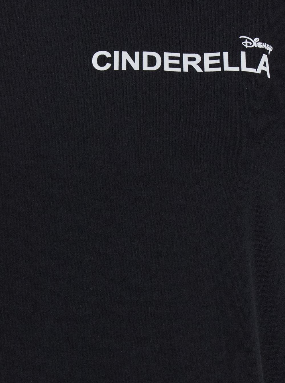 Coperni Women 'Cinderella' Black T-Shirt With Logo Printed On The Front And Print On The Back In Cotton Woman COPERNI