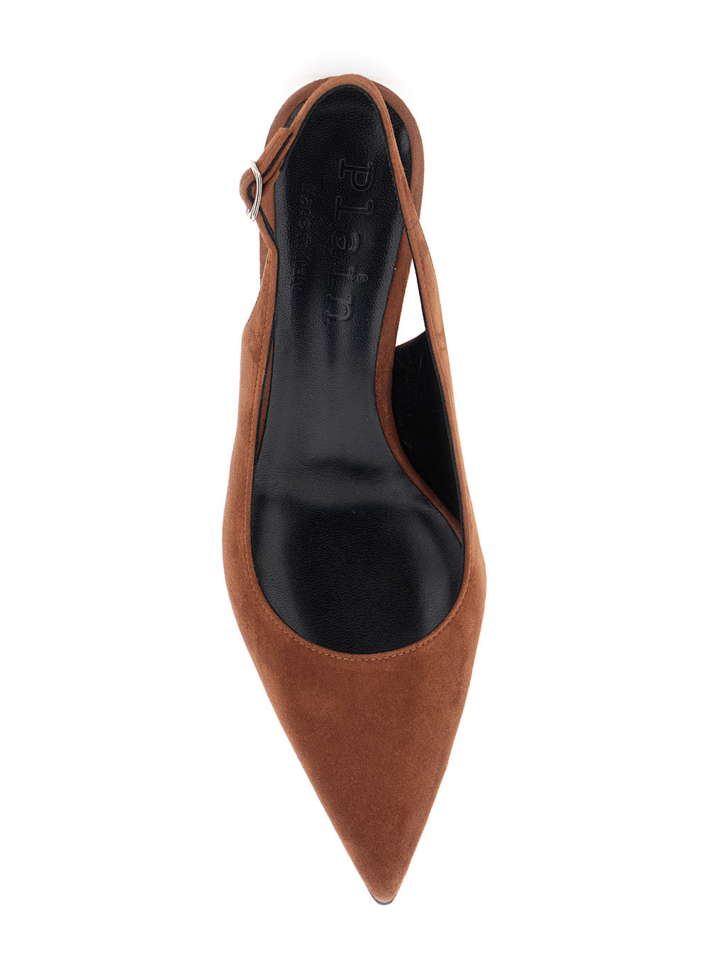 Leplain Women 'Luisa' Brown Slingback Pumps With Low Heel In Suede Woman LEPLAIN