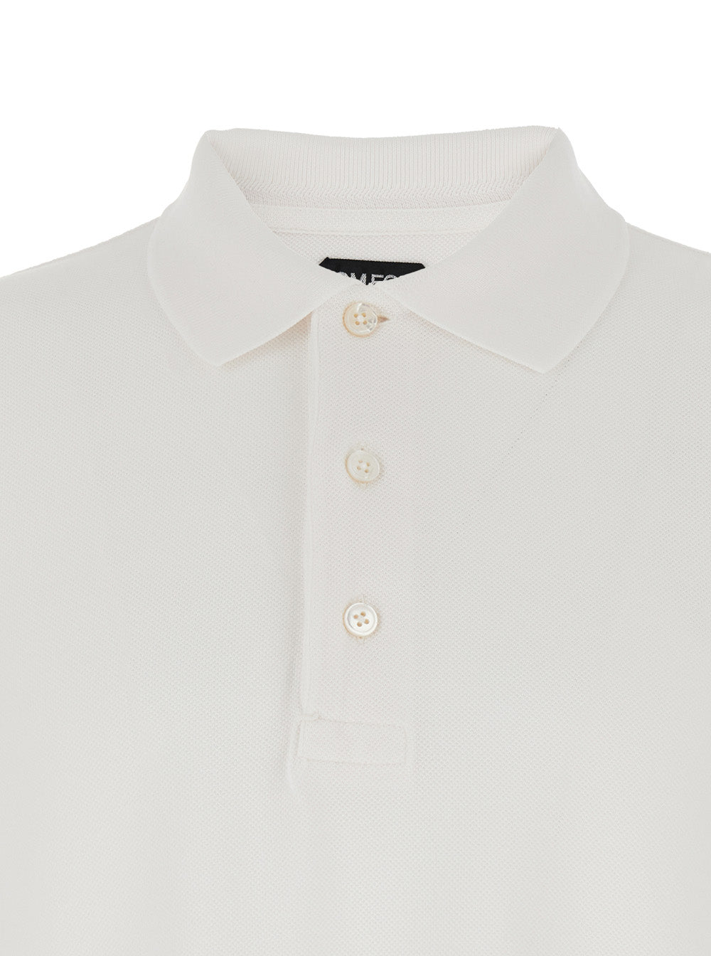 Tom Ford Men White Polo Shirt With Classic Collar In Cotton Blend Man TOM FORD