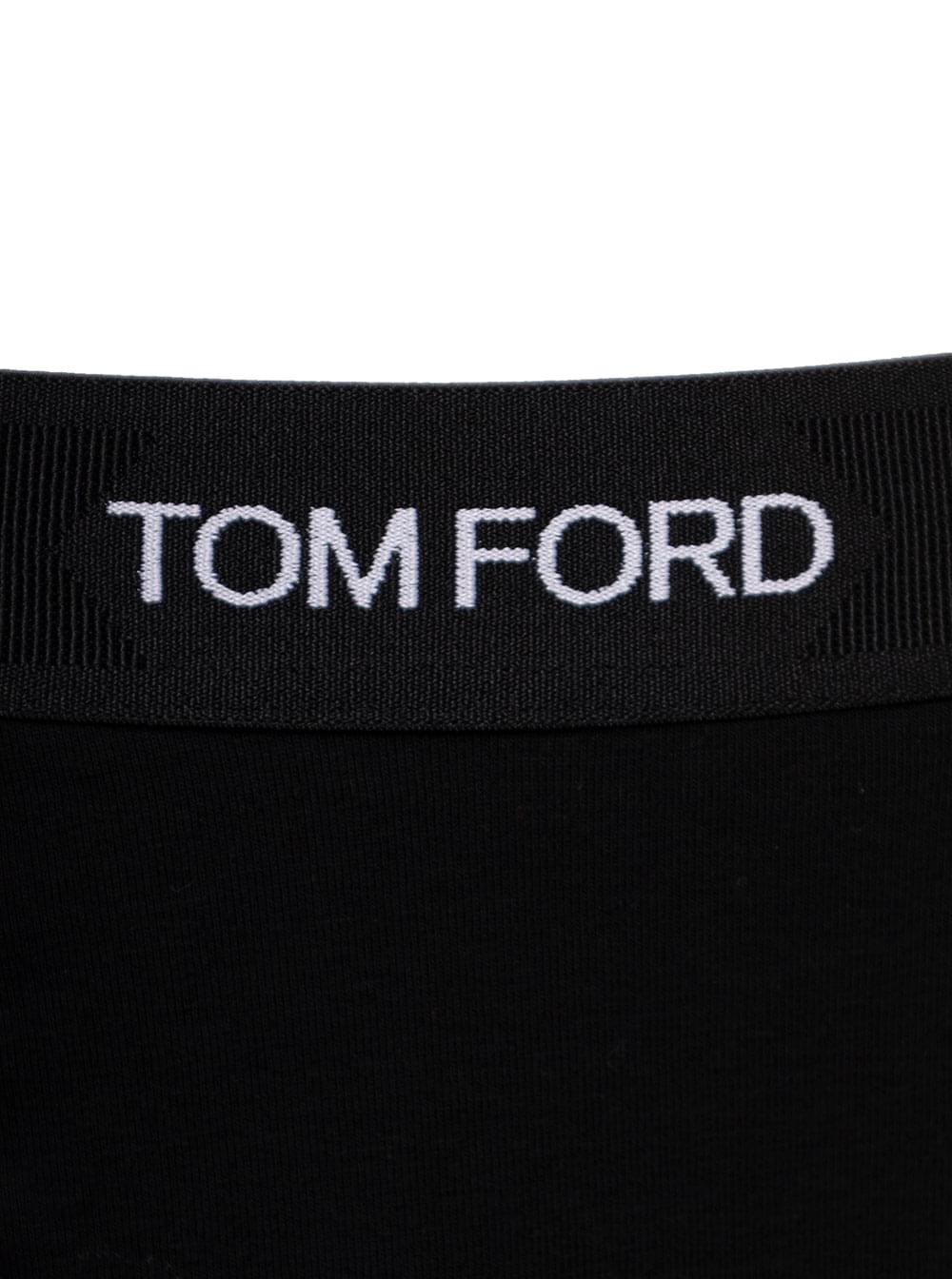 Tom Ford Men Black Cotton Boxer With Logo TOM FORD