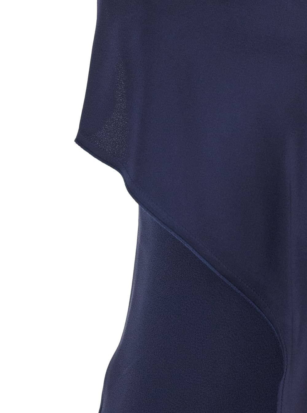 Victoria Beckham Women Blue Sleeveless Long Dress With V Neck In Fabric Woman VICTORIA BECKHAM