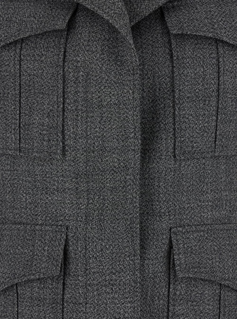 Alexander Mcqueen Women Grey Jacket With Wide Notched Revers In Wool Woman ALEXANDER MCQUEEN