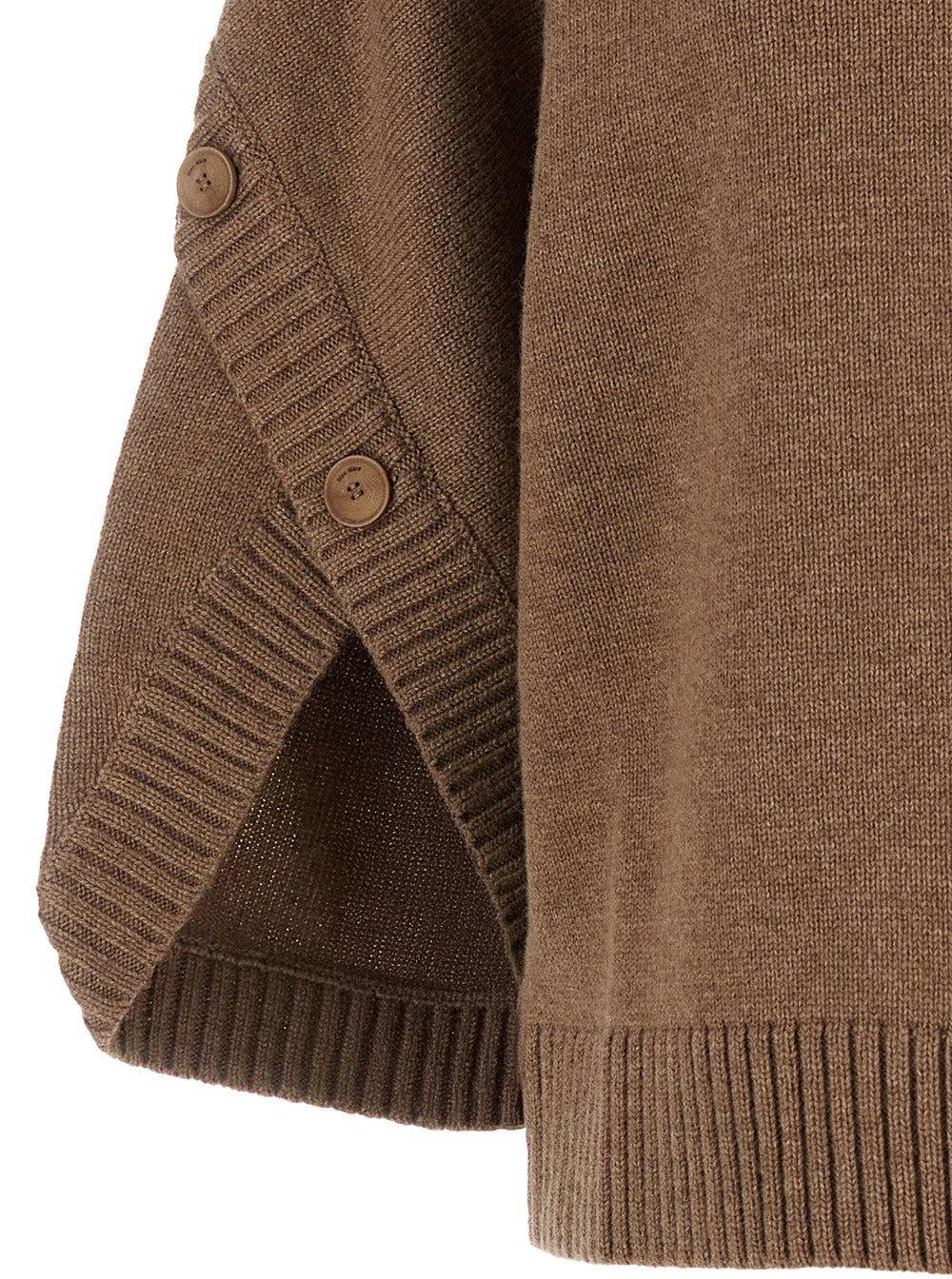 Max Mara Women 'Ampex' Brown Crewneck Sweater In Wool And Cashmere Woman
