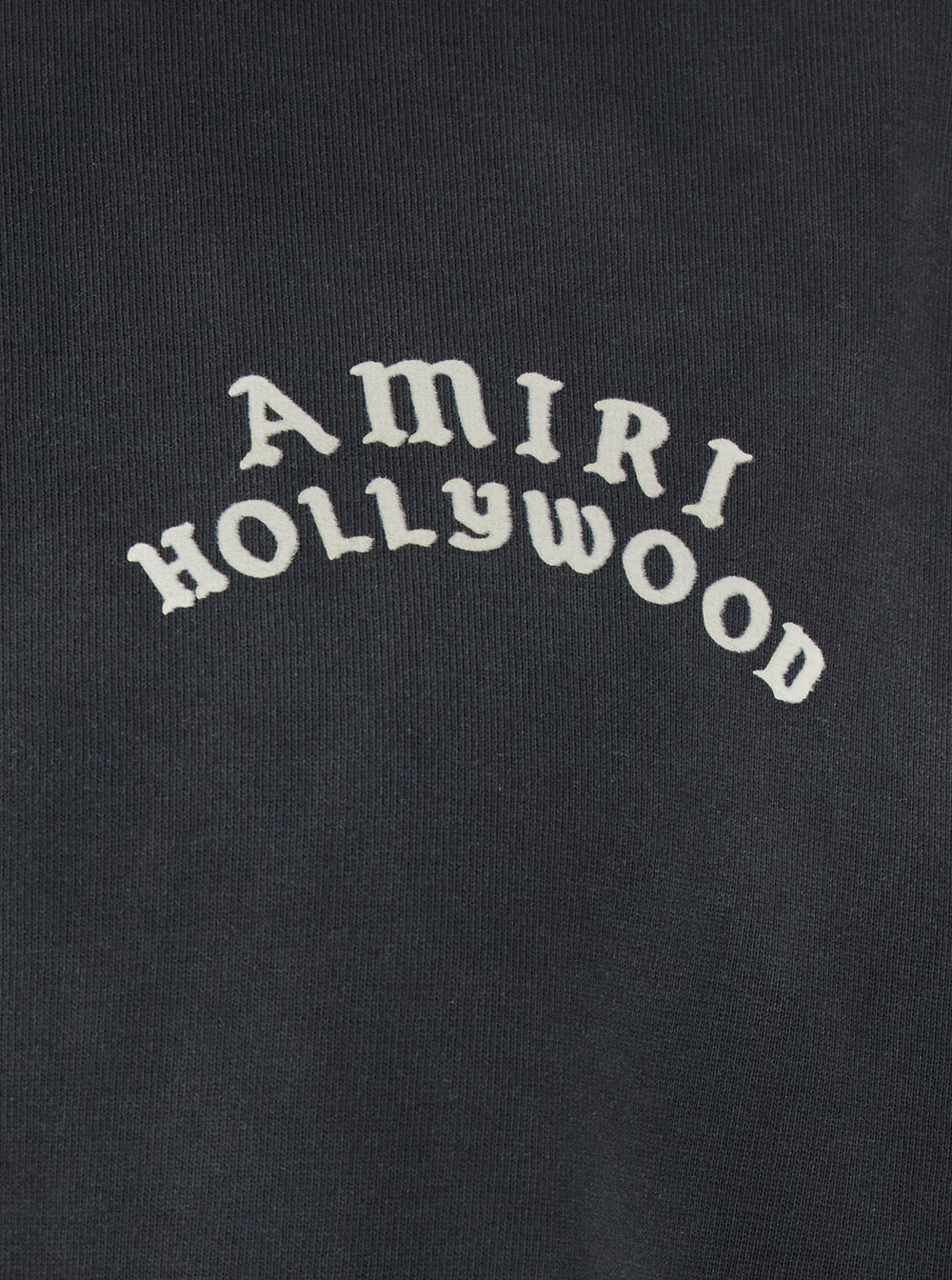 Amiri Men Black Crewneck T-Shirt With Logo Lettering On Front And Rear In Cotton Man AMIRI