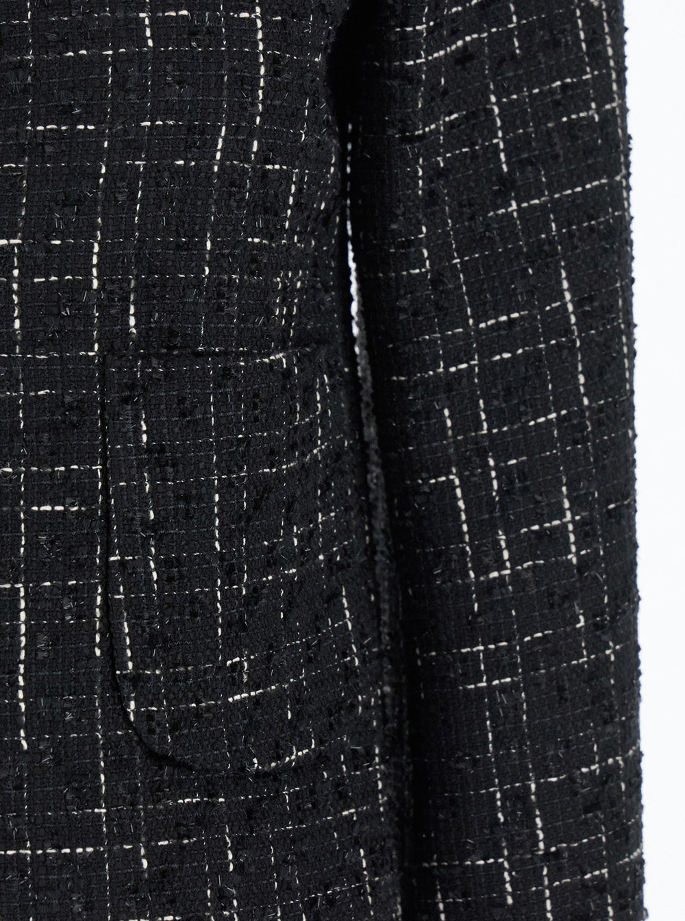 Leplain Women Black Jacket With Round Neck And Front Button Closure In Tweed Woman LEPLAIN