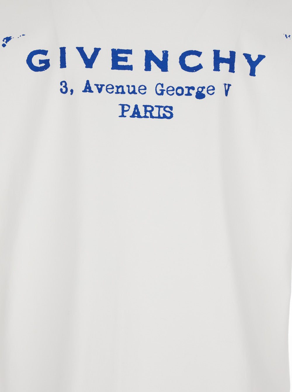 Givenchy Men White Crewneck T-Shirt With Logo Lettering On The Rear In Cotton Man GIVENCHY