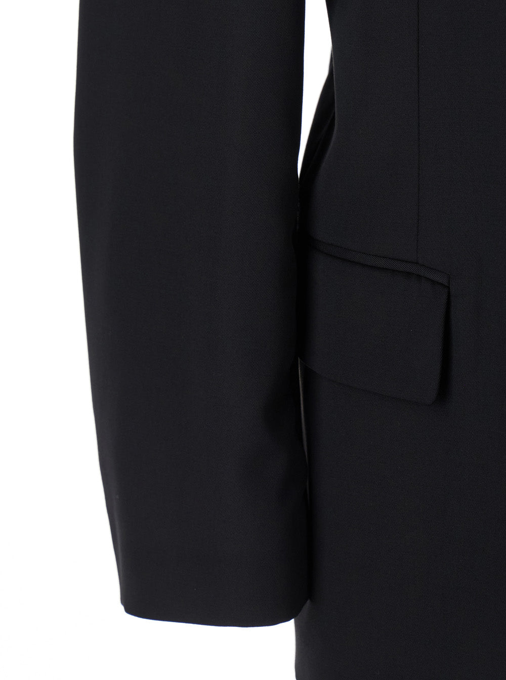 Balenciaga Women Black Single-Breasted Jacket With Notched Revers In Wool Man BALENCIAGA