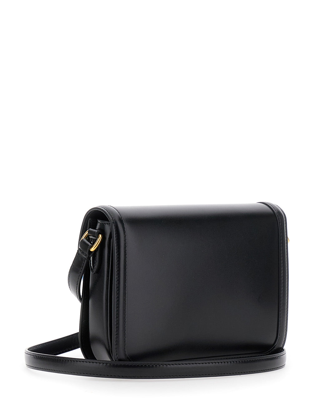Valentino Garavani Women '9To5' Black Crossbody Bag With Vlogo Detail On The Front And Adjustable Shoulder Strap In Leather Woman VALENTINO GARAVANI