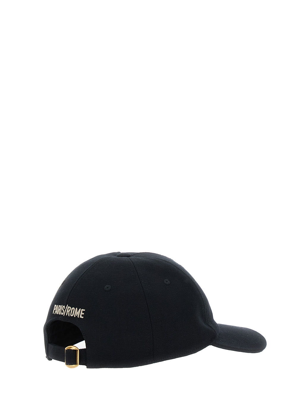 Valentino Garavani Men Black Baseball Cap With Logo Lettering On The Front In Cotton Man VALENTINO GARAVANI