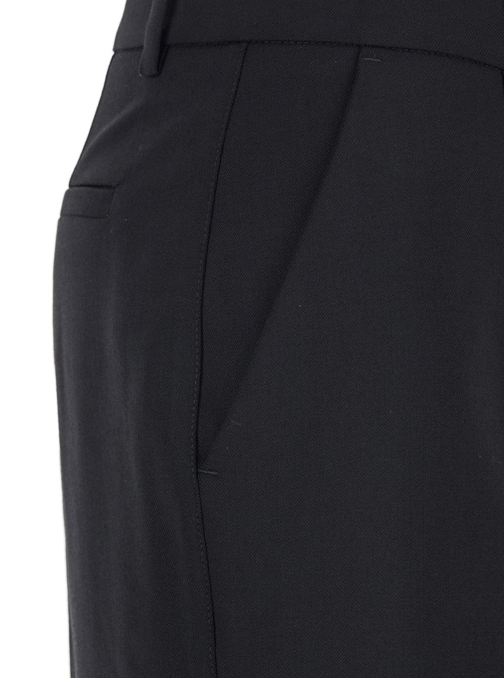 P.A.R.O.S.H. Women Black Pants With Belt Loops In Wool Blend Woman P.A.R.O.S.H.