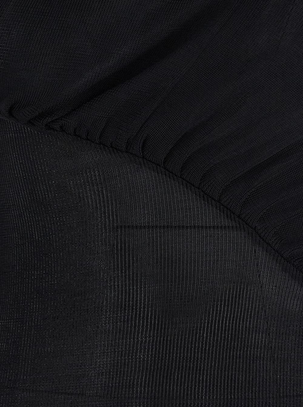Self-Portrait Women Black Long-Sleeve With Cut-Out Detail In Viscose Woman SELF-PORTRAIT