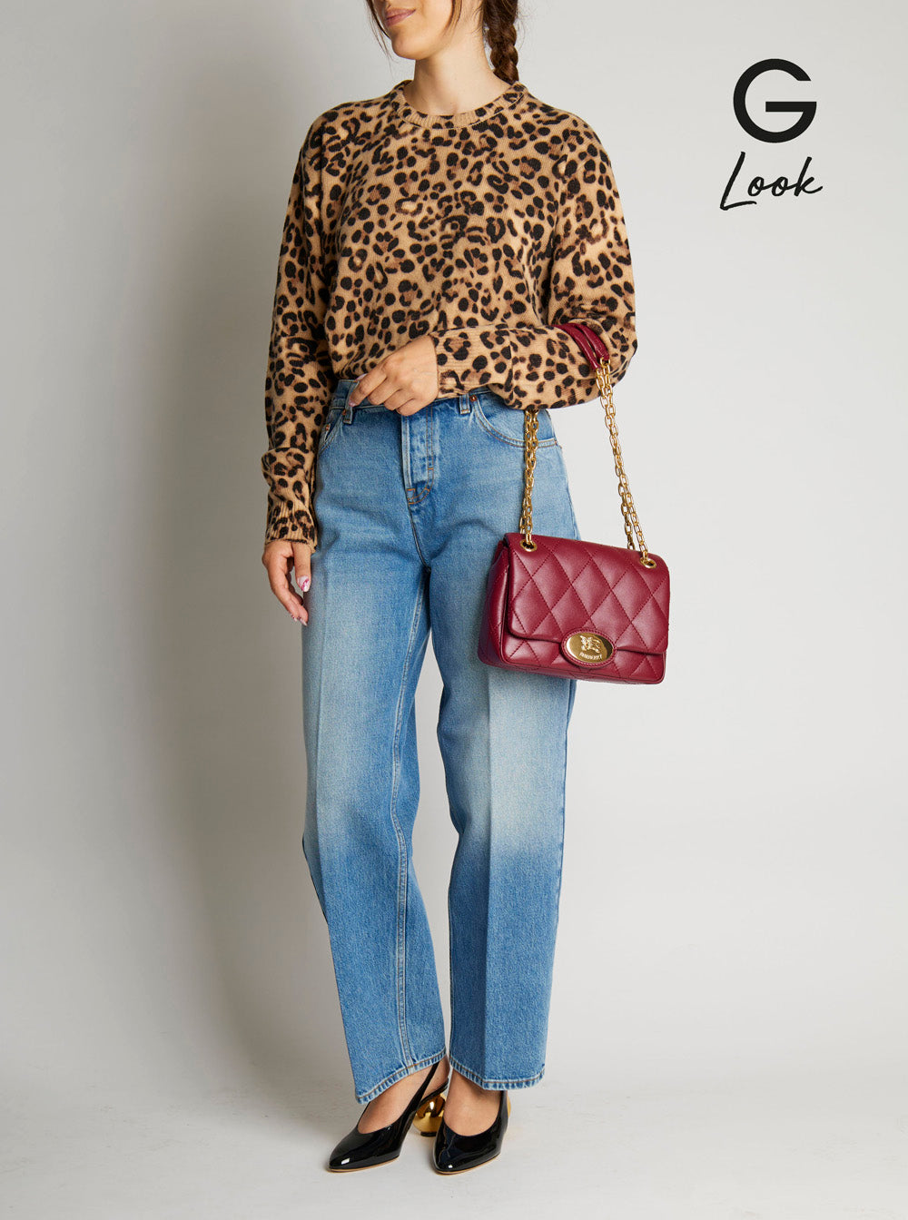 Burberry Women Bordeaux Quilted Crossbody Bag With Ekd Plaque On The Front And Chain-Link Shoulder Strap In Leather Woman BURBERRY