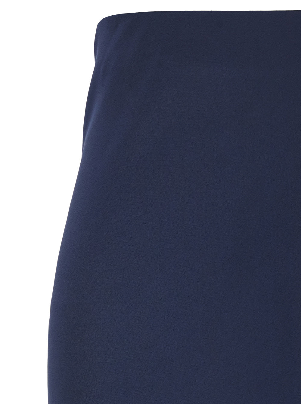 Leplain Women Blue Long Skirt With Ruffle Detail At The Bottom In Satin Woman LEPLAIN