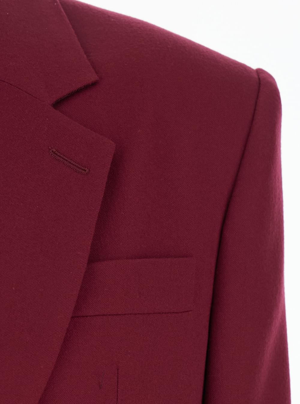 Stella Mccartney Women Bordeaux Single-Breasted Jacket With Notched Revers In Cotton Blend Woman STELLA MCCARTNEY