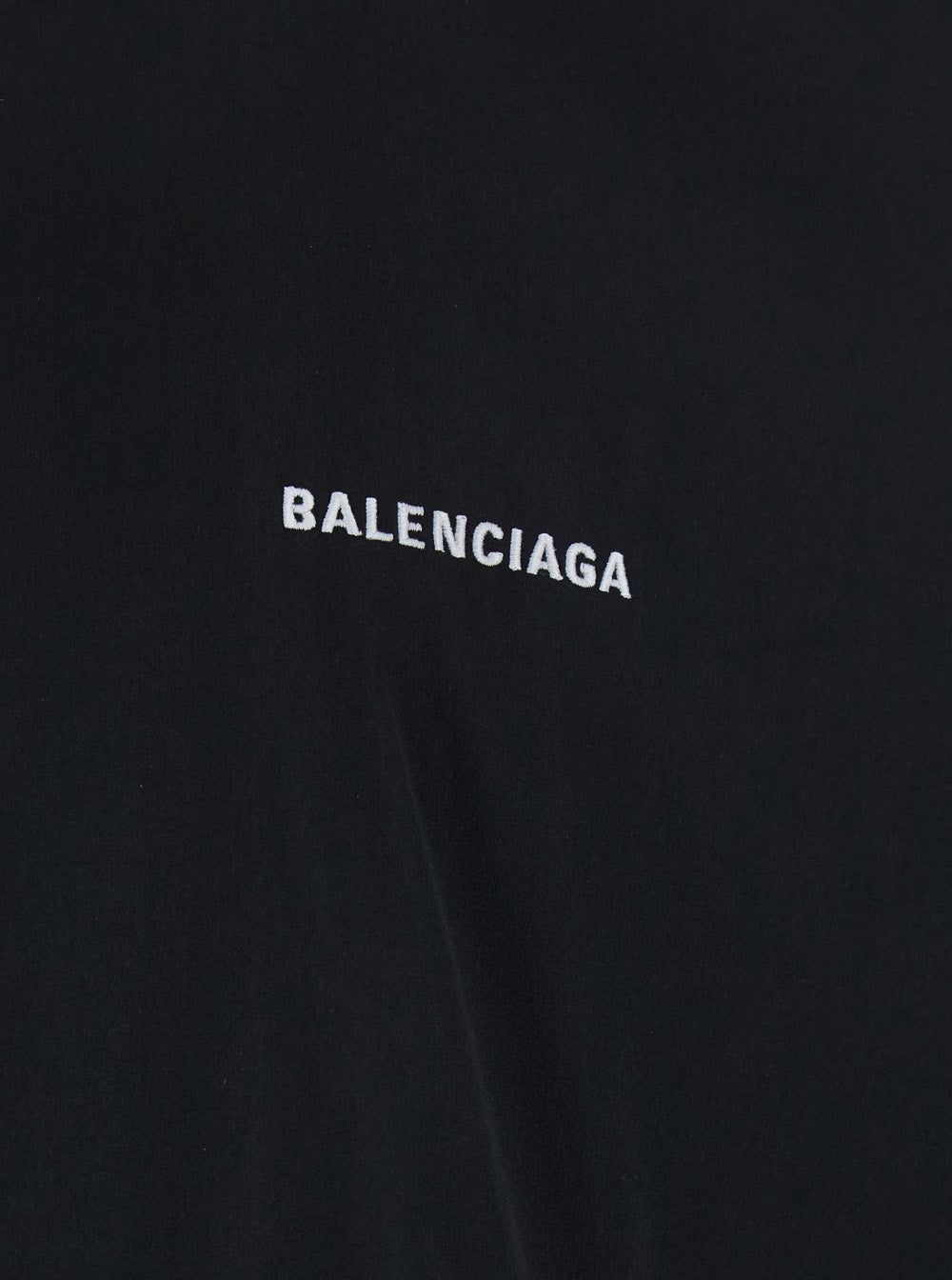 Balenciaga Men Black High Neck Sweatshirt With Logo Lettering On Front And Rear In Tech Fabric Man BALENCIAGA