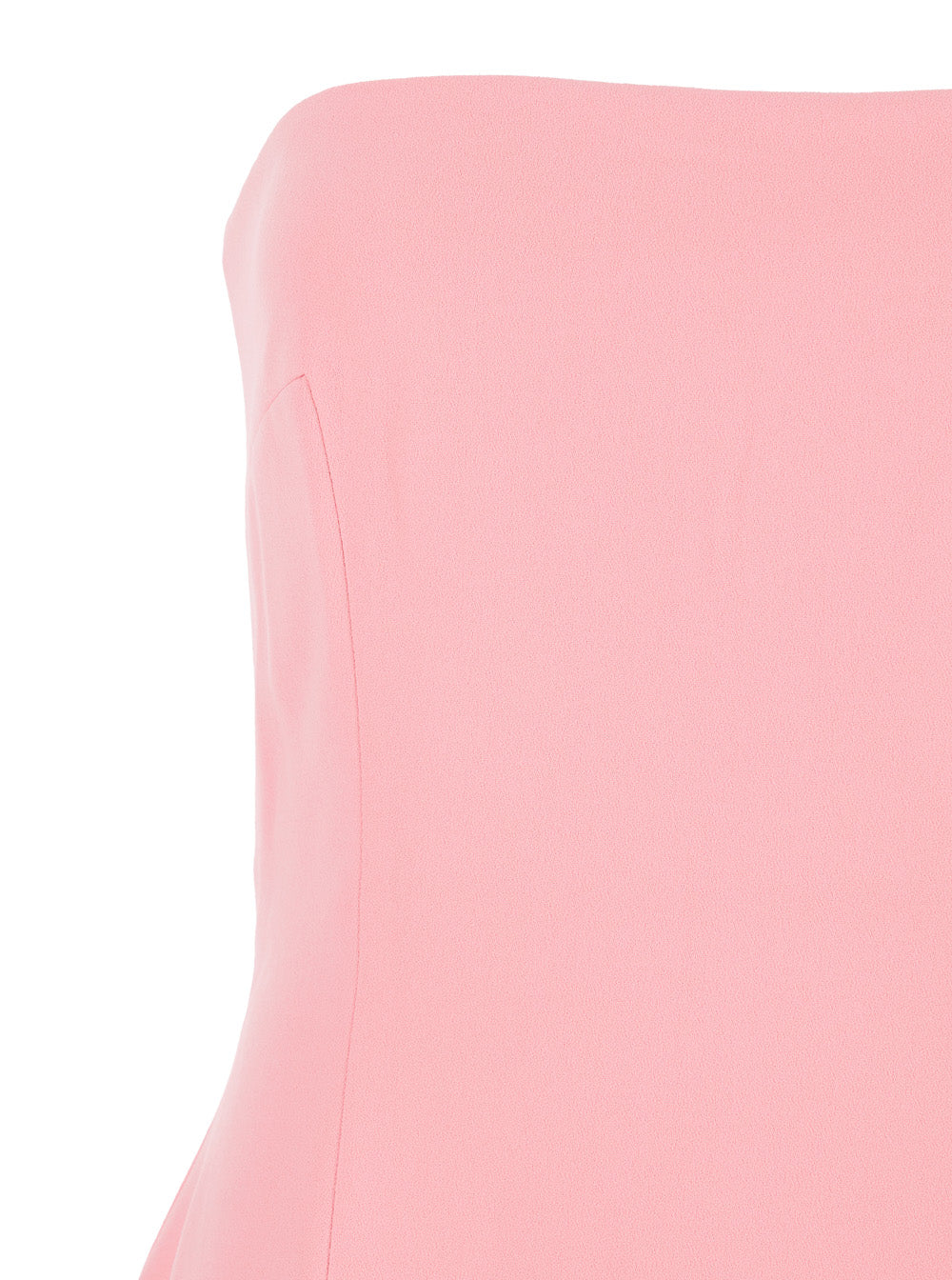 Solace London Women 'Anderson' Pink Long Dress With Bare Shoulder And Back Slit In Twill Woman SOLACE LONDON