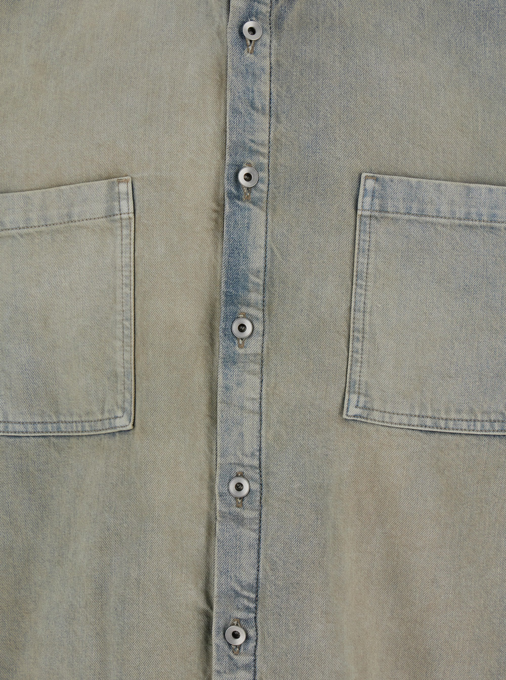 Drkshdw Men Light Blue Jacket With Classic Collar And Drawstring Detail On The Waist In Denim Man DRKSHDW