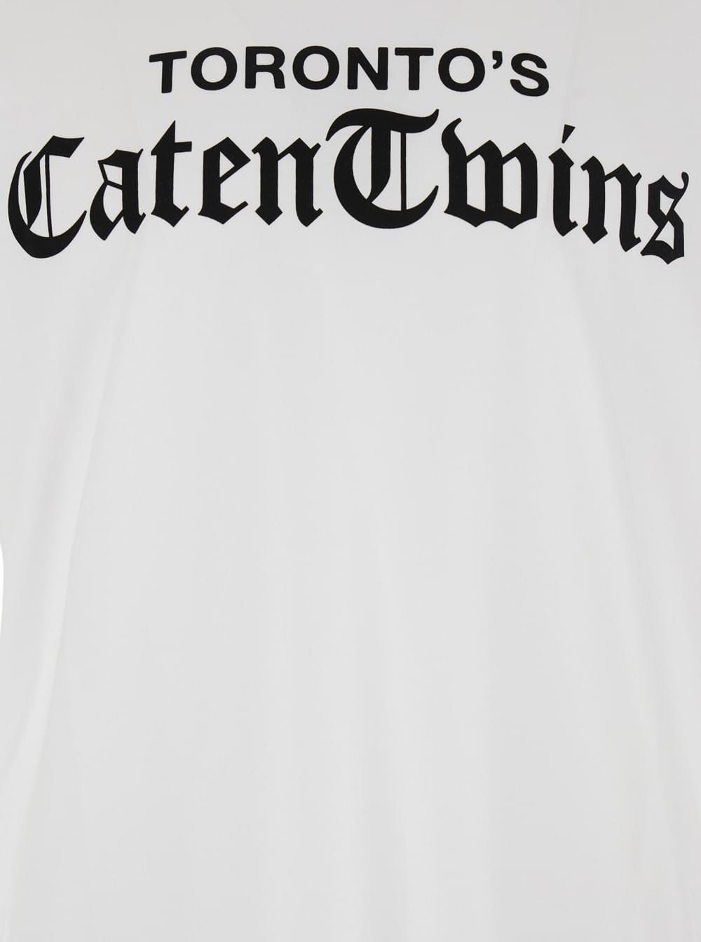 Dsquared2 Men White T-Shirt With Logo On The Front In Cotton Man DSQUARED2