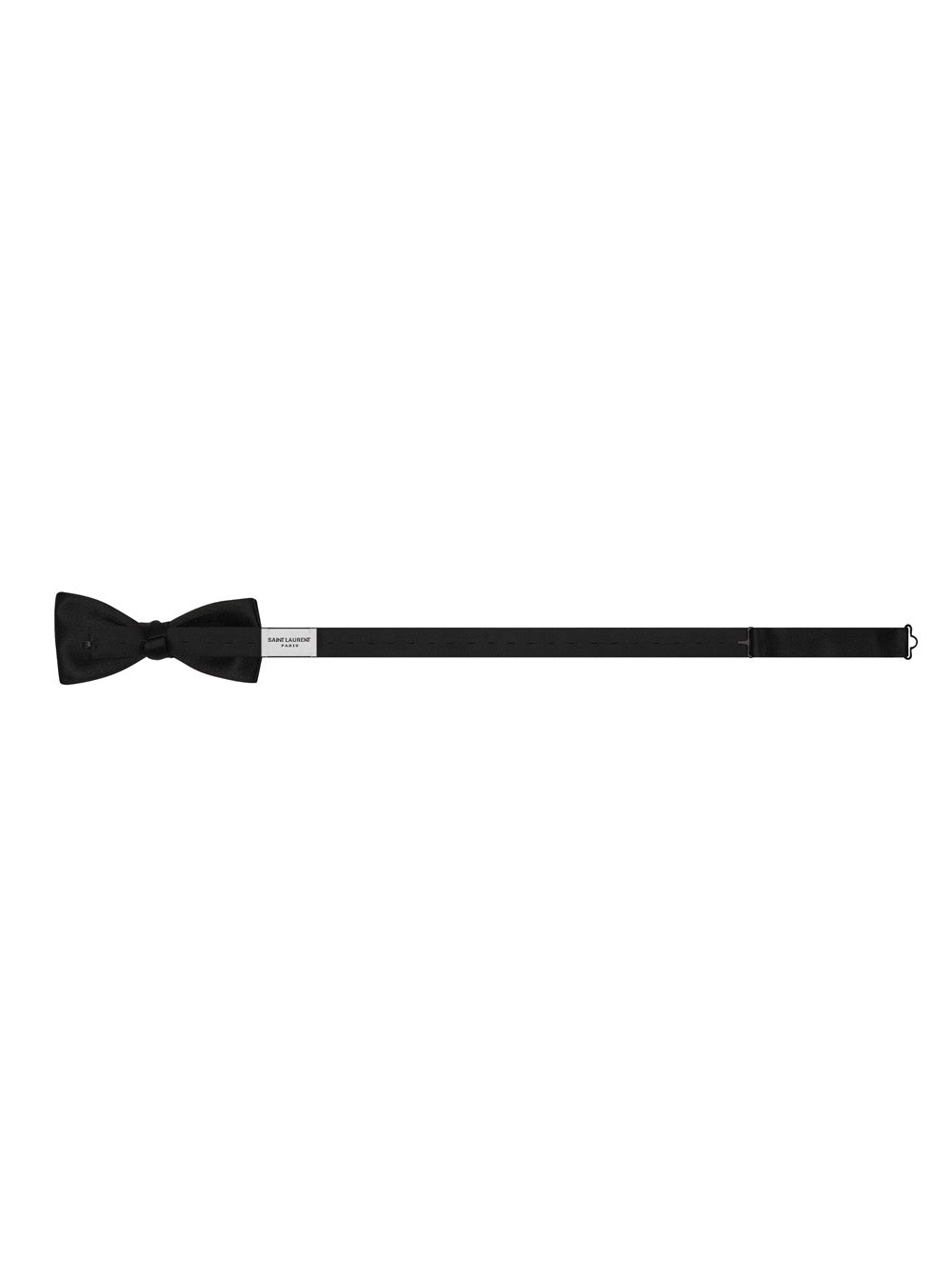 Saint Laurent Men Black Ready-To-Wear Bowtie With Hook Closure In Silk Man SAINT LAURENT