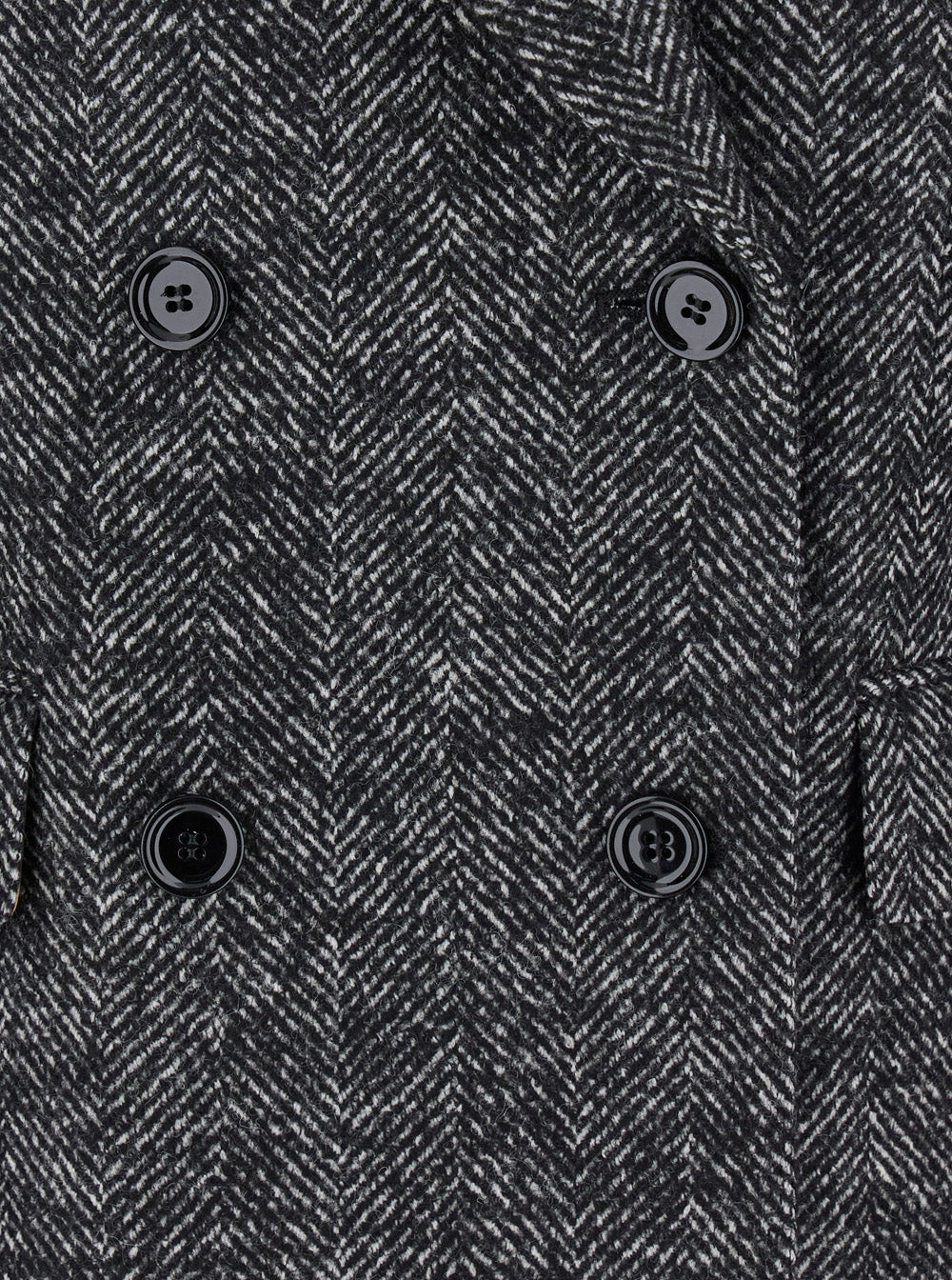 Dolce & Gabbana Women Grey Double-Breasted Jacket With Peak Revers In Wool Blend Woman DOLCE & GABBANA