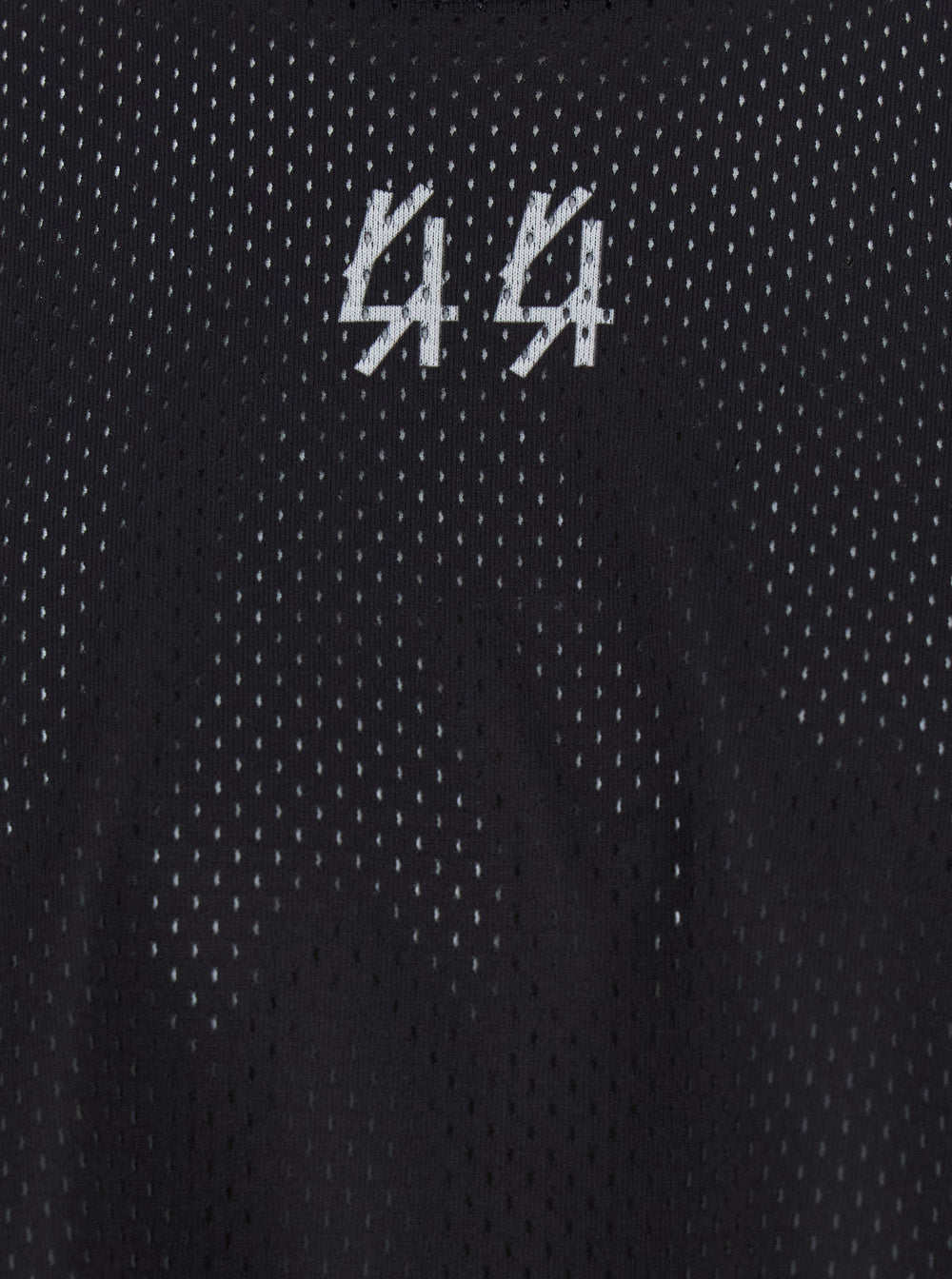 44 Label Group Men Black Crew Neck T-Shirt With Logo On Front And Back In Cotton Man 44 LABEL GROUP