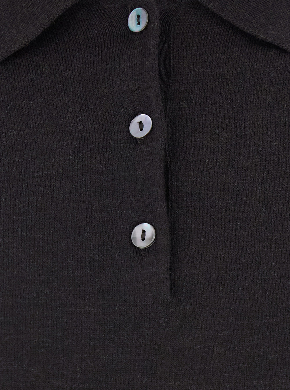 P.A.R.O.S.H. Women Brown Polo Shirt With Classic Collar And Long Sleeves In Wool Woman P.A.R.O.S.H.