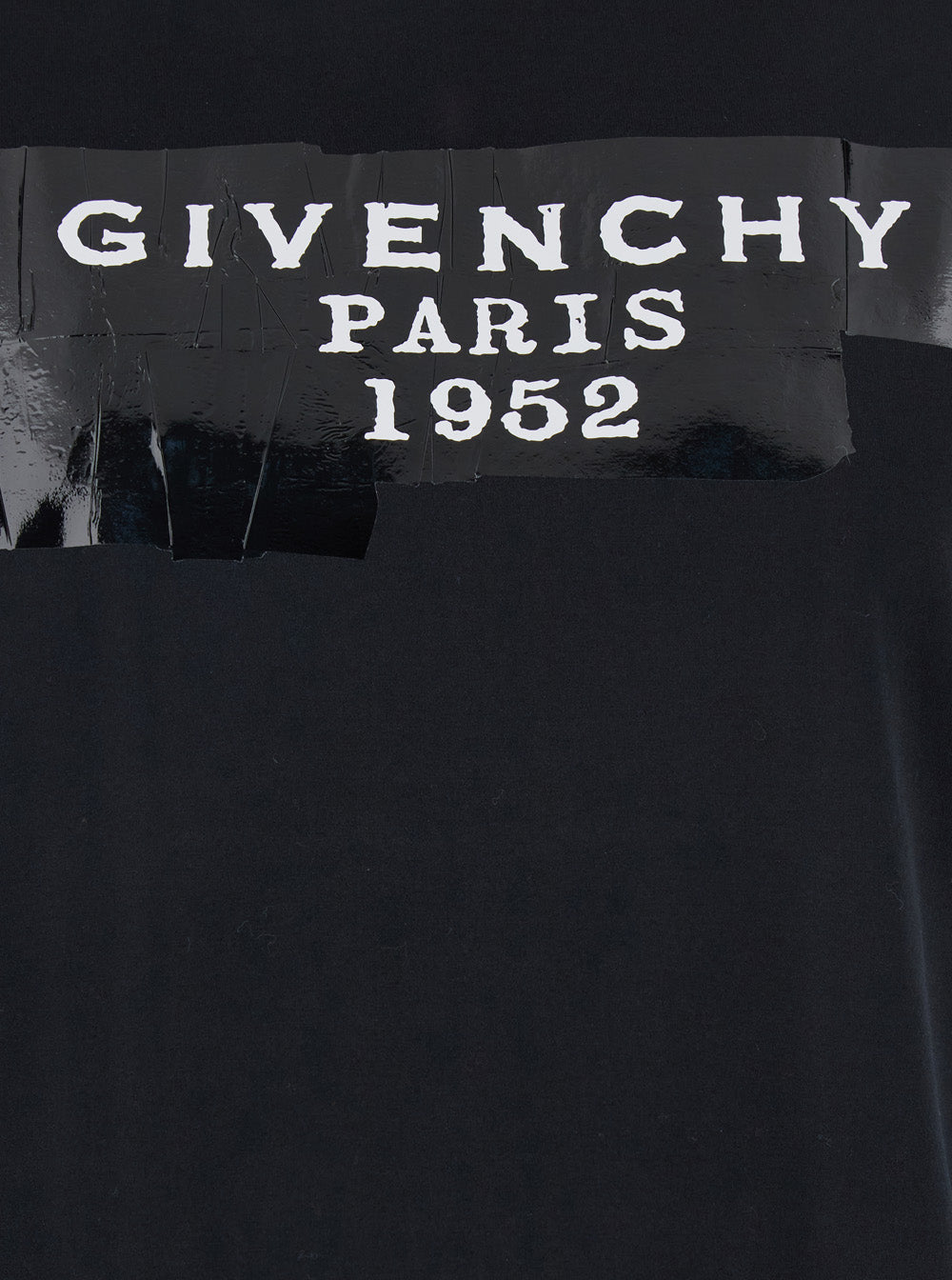 Givenchy Women Black T-Shirt With Lettering Logo On The Front In Cotton Woman GIVENCHY