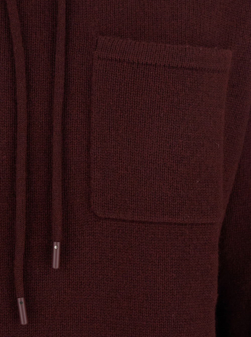 Max Mara Women 'Liana' Bordeaux Sweater With Drawstring Hood And Dropped Shoulders In Cashmere Woman
