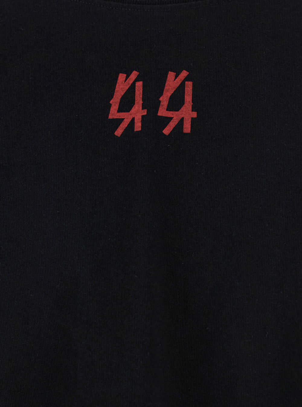 44 Label Group Men Black Crewneck T-Shirt With Logo On The Front And Maxi Logo On The Rear In Cotton Man 44 LABEL GROUP
