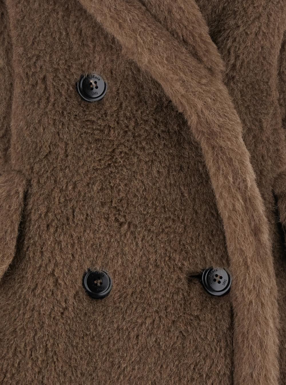 Max Mara Women Brown Sleeveless Coat With Wide Classic Lapels In Fur Woman MAX MARA