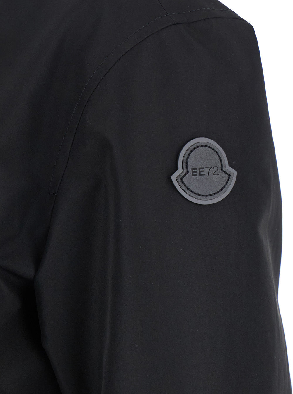 Moncler Genius Women 'Krovanh' Black Down Jacket With High Neck And Logo Patch On The Sleeve In Tech Fabric Woman MONCLER GENIUS