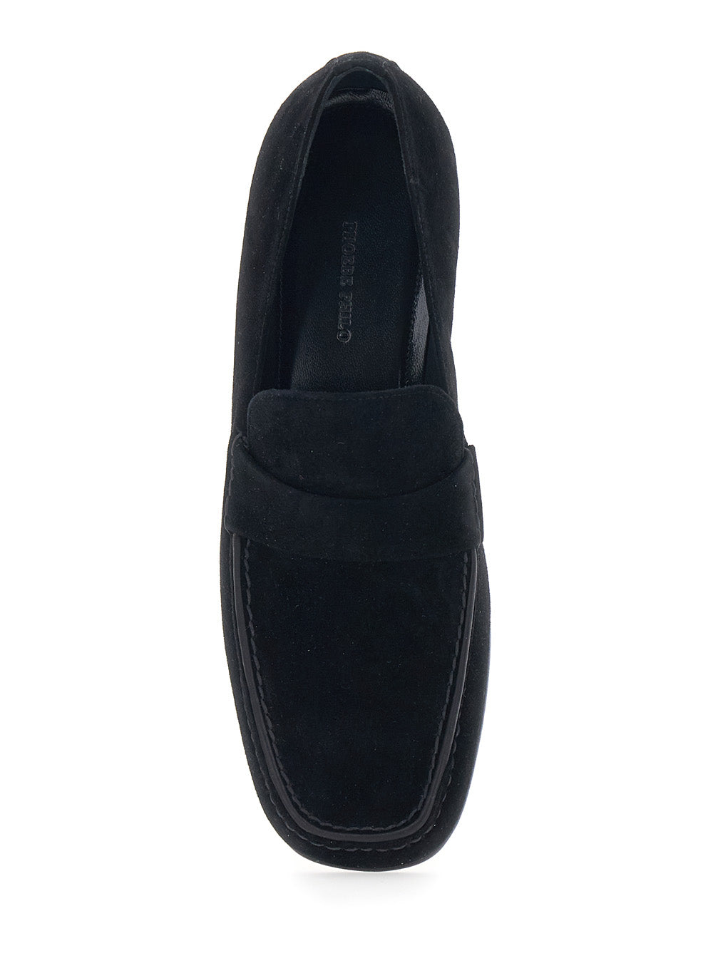 Phoebe Philo Women Black Pull-On Loafers In Suede Woman