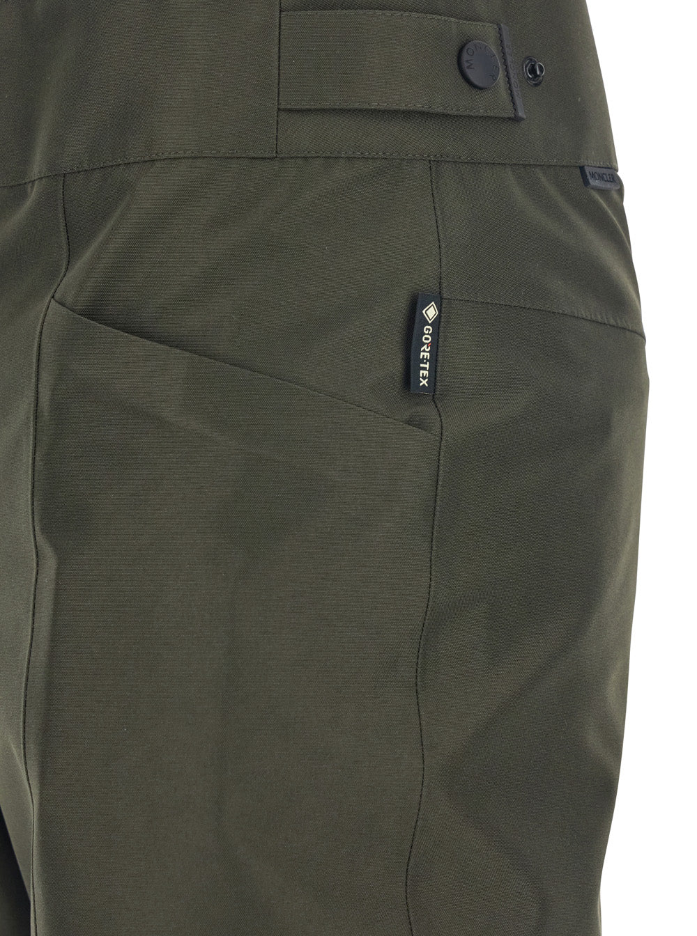 Moncler Grenoble Women Green Pants With Elastic Drawstring Hem And Logo Patch On The Sleeve In Tech Fabric Woman MONCLER GRENOBLE
