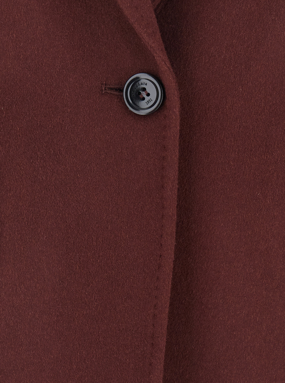 Max Mara Women 'Ariccia' Bordeaux Single-Breasted Jacket With Notched Revers In Wool Woman MAX MARA