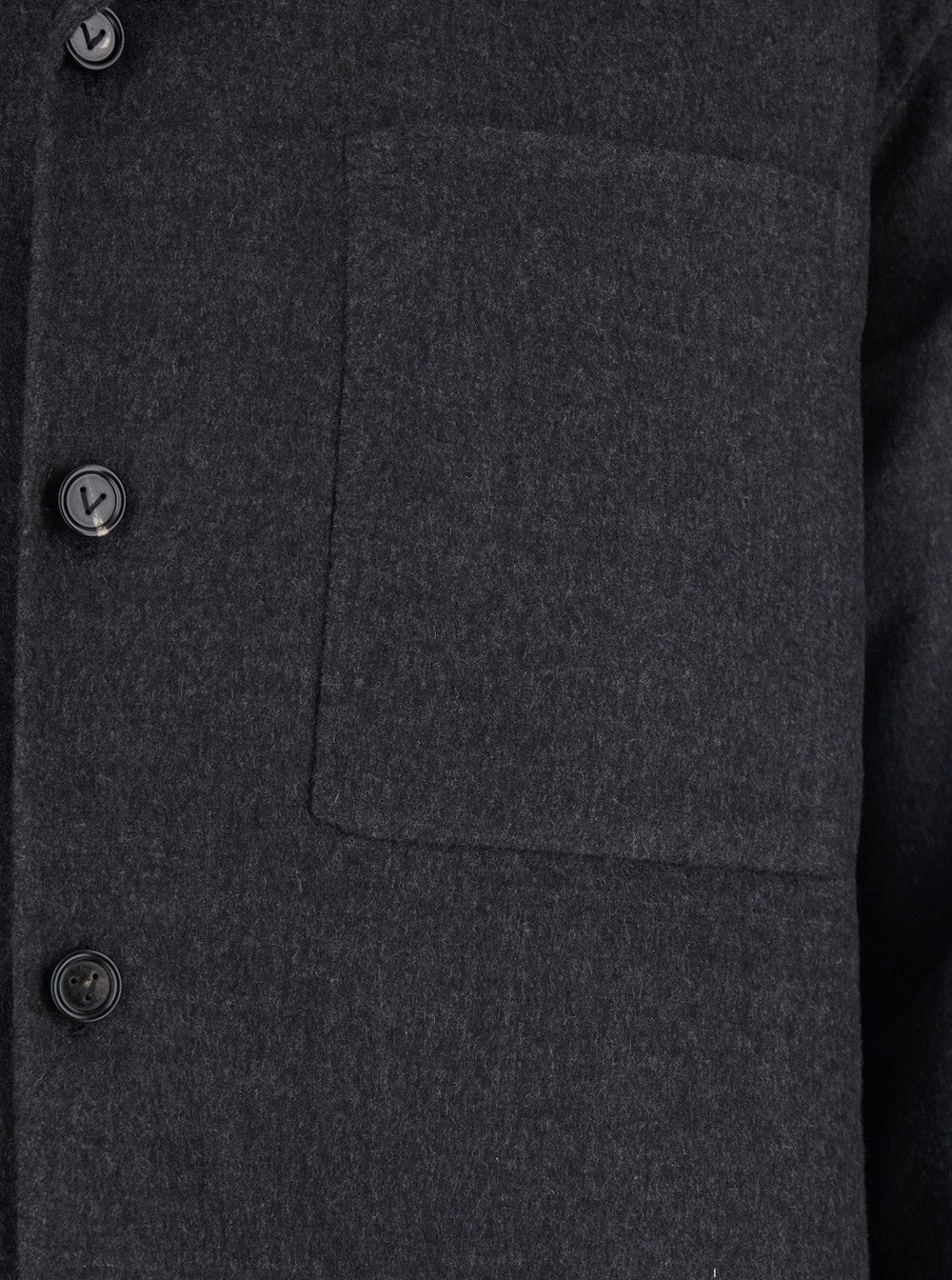 Bottega Veneta Men Grey Jacket With Wide Notched Revers In Cashmere And Silk Man BOTTEGA VENETA