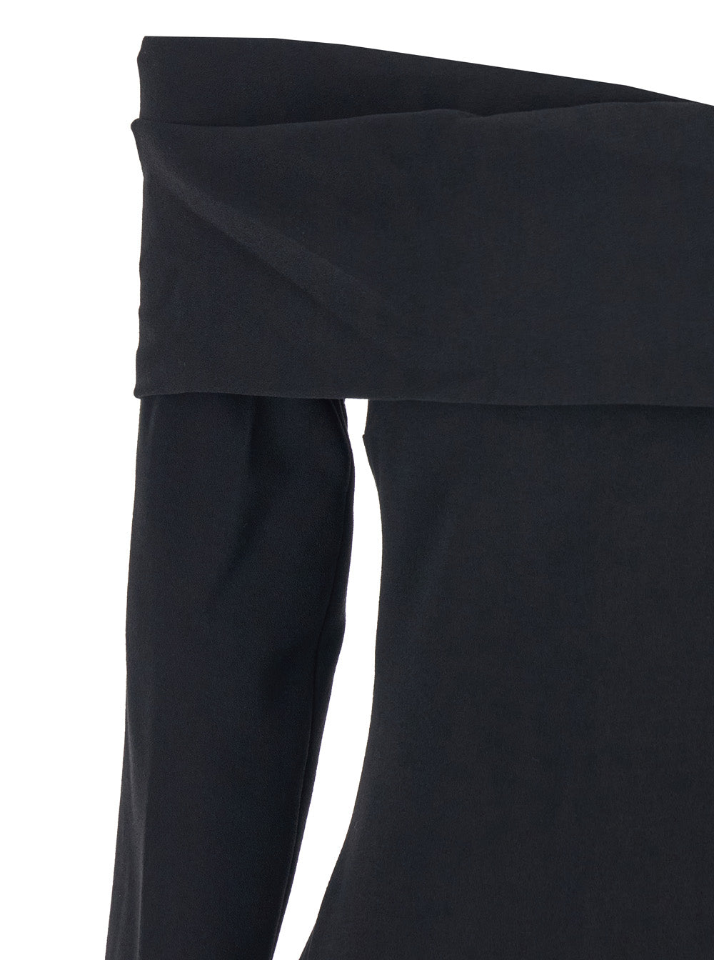 Solace London Women 'Yuni' Black Dress With Square Neckline And Back Closure In Fabric Woman SOLACE LONDON