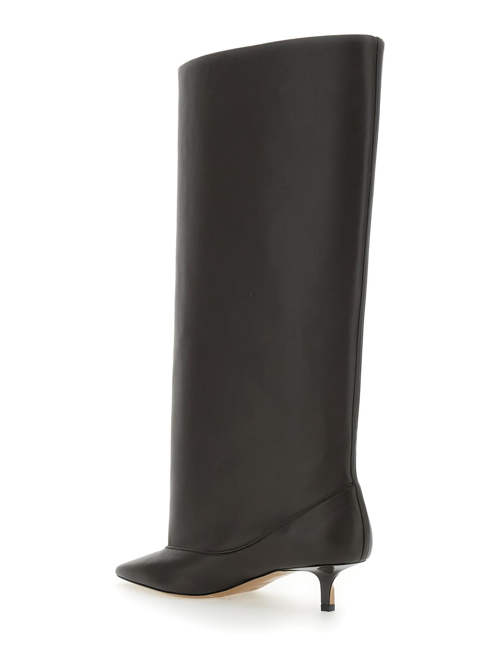 Jacquemus Women 'Les Bottes Tourni' Brown Boots With Pointed Toe And Low Stiletto Heel In Leather Woman JACQUEMUS