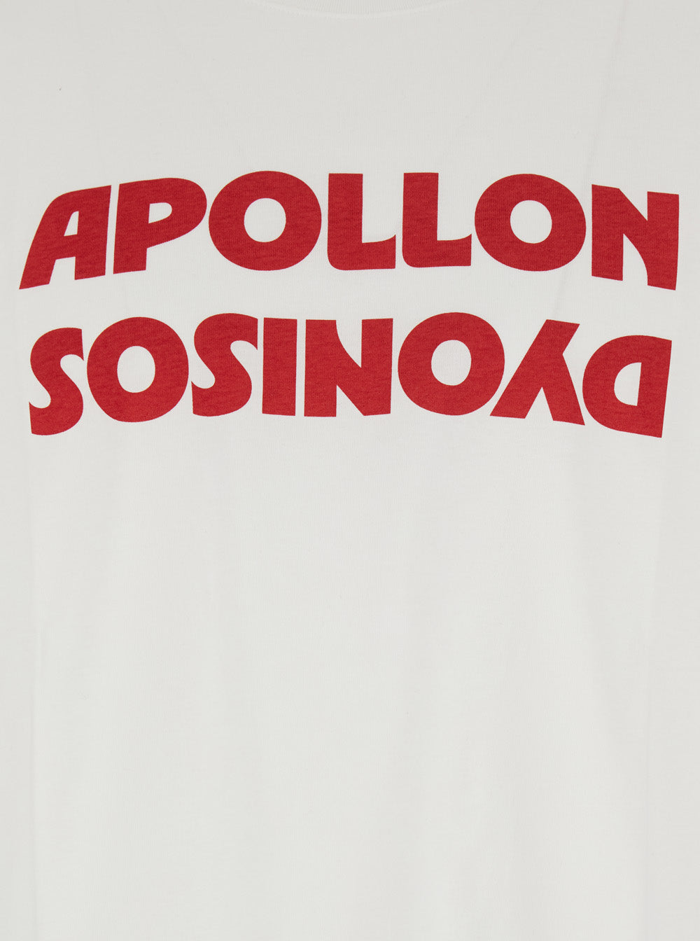 Valentino Men White Crewneck T-Shirt With Print On The Front In Cotton Man