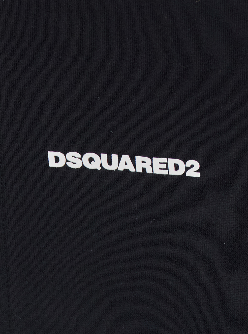 Dsquared2 Men Black High Neck Sweatshirt With Lettering Logo On The Front In Cotton Man DSQUARED2