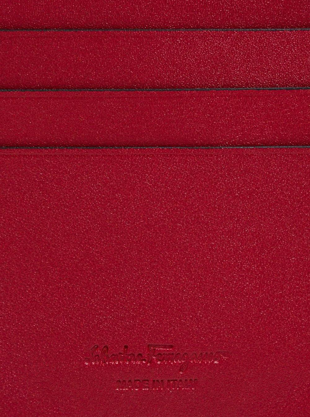 Ferragamo Men Cardholder 'Revival' With Gancini Buckle On The Front In Black Leather For Men FERRAGAMO