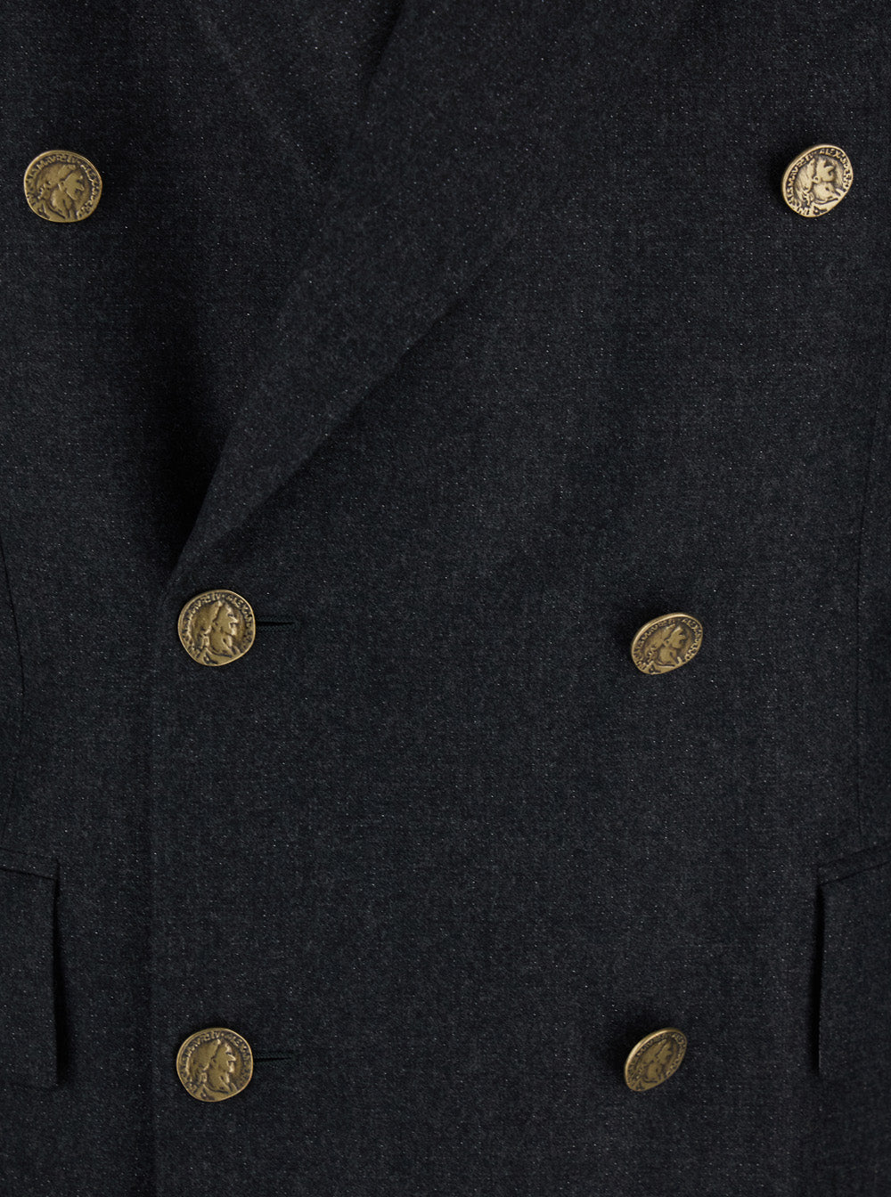 Vivienne Westwood Men Grey Double-Breasted Jacket With Wide Peak Lapels In Wool Man VIVIENNE WESTWOOD