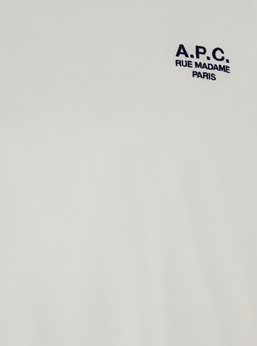 A.P.C. Women White T-Shirt With Embroidered Logo On The Front In Cotton Woman A.P.C.