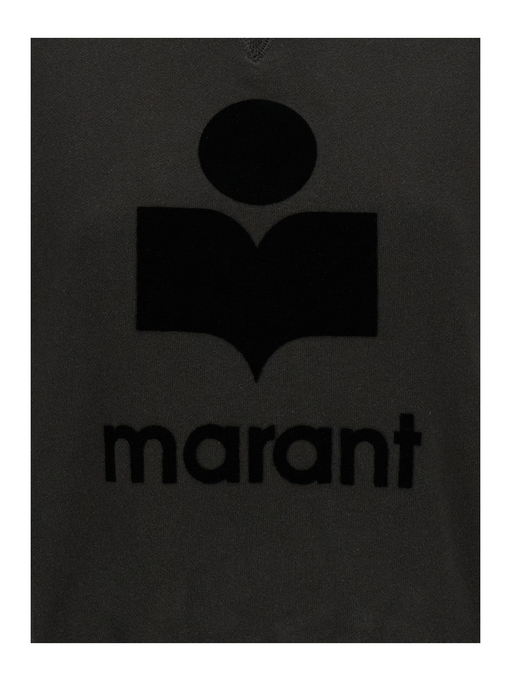 Isabel Marant Etoile Women Black High Neck Sweatshirt With Maxi Logo On The Front In Cotton Blend For Women ISABEL MARANT ETOILE