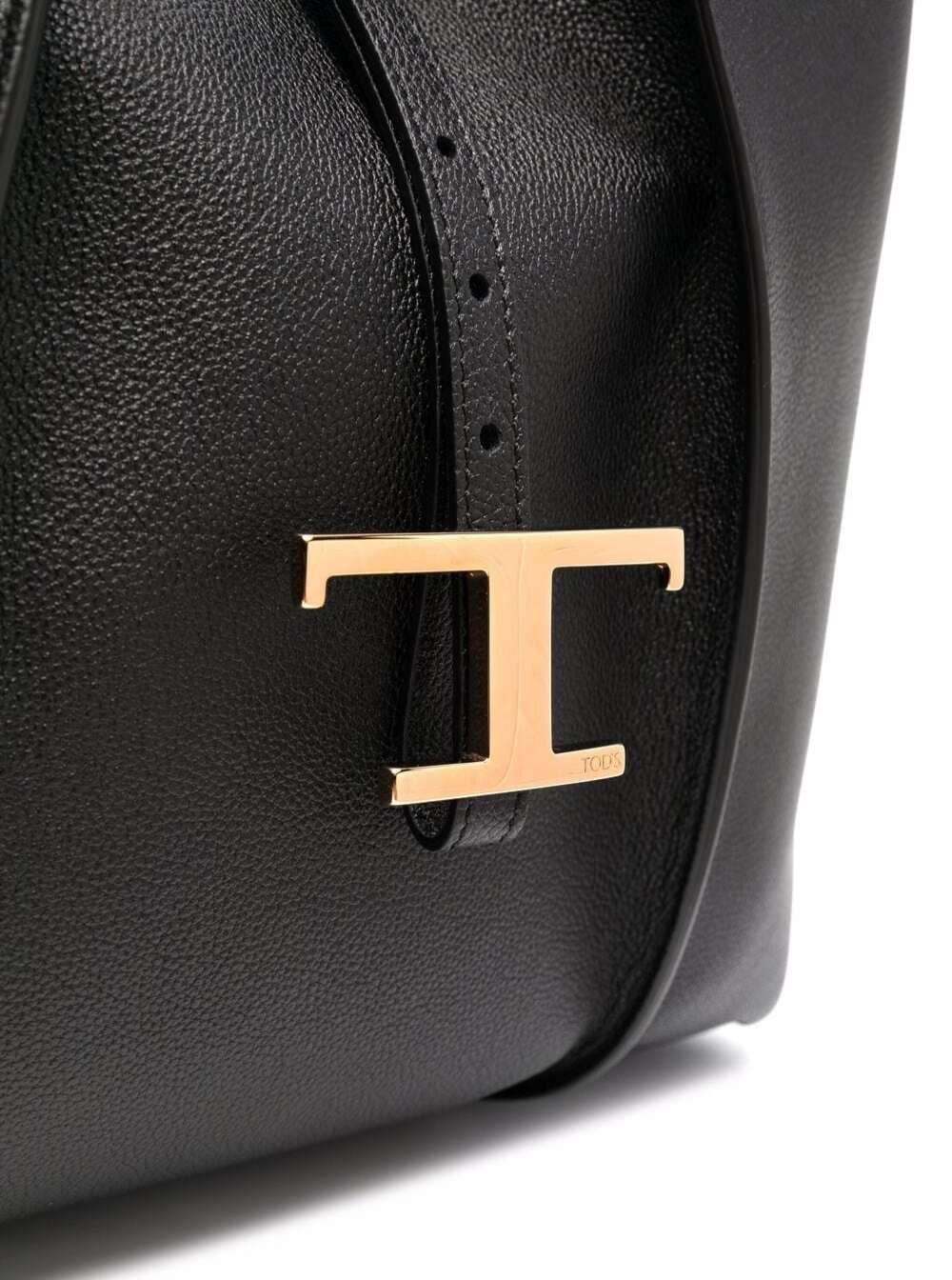 Tod's Women Tote Bag With T Timeless Pendant In Black Leather For Women TOD'S