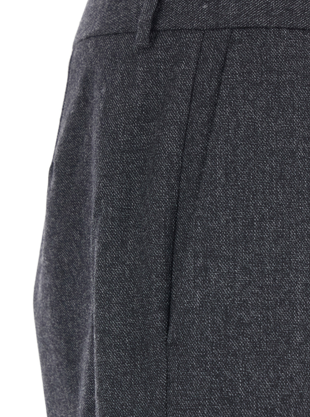 Gucci Men Grey Tailored Trousers With Belt Loops In Wool Man GUCCI