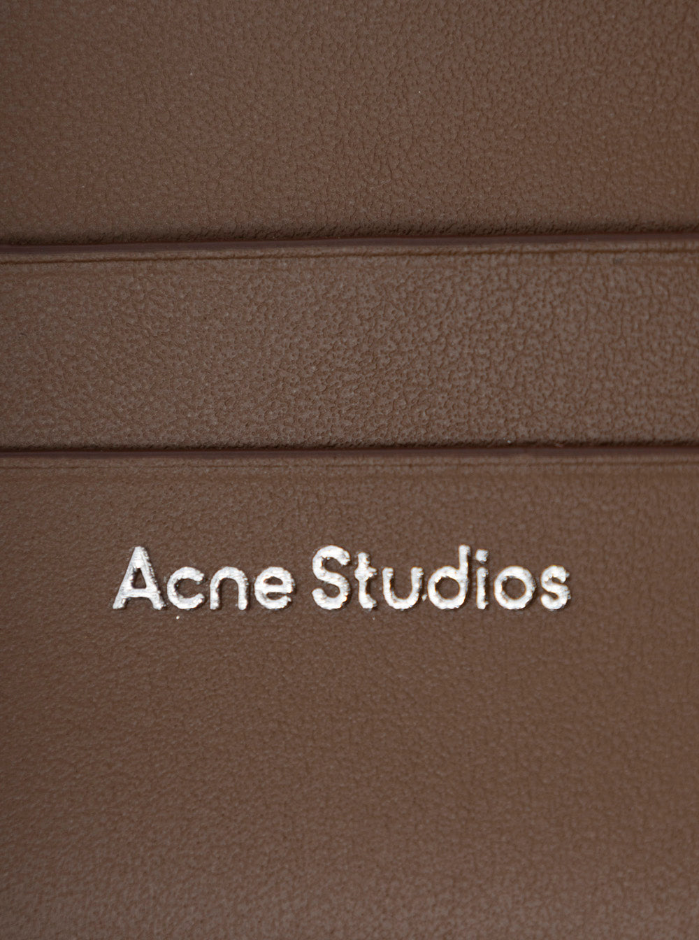 Acne Studios Men Brown Leather Card Holder ACNE STUDIOS