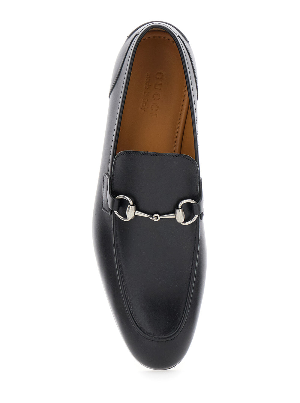 Gucci Men Black Leather 'Jordan' Loafers For Men GUCCI