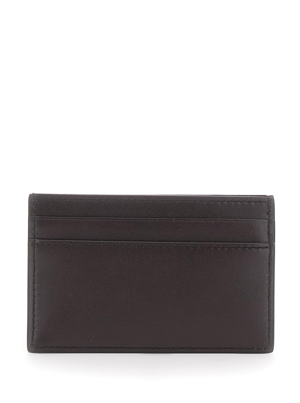 Gucci Men Brown Card Holder With Horsebit On The Front In Leather Man GUCCI