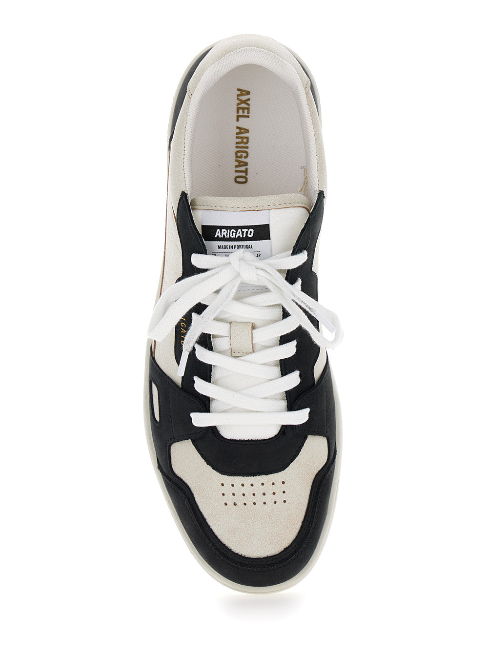Axel Arigato Men 'Dice Lo' Black And Beige Two-Tone Sneakers In Calf Leather Man AXEL ARIGATO