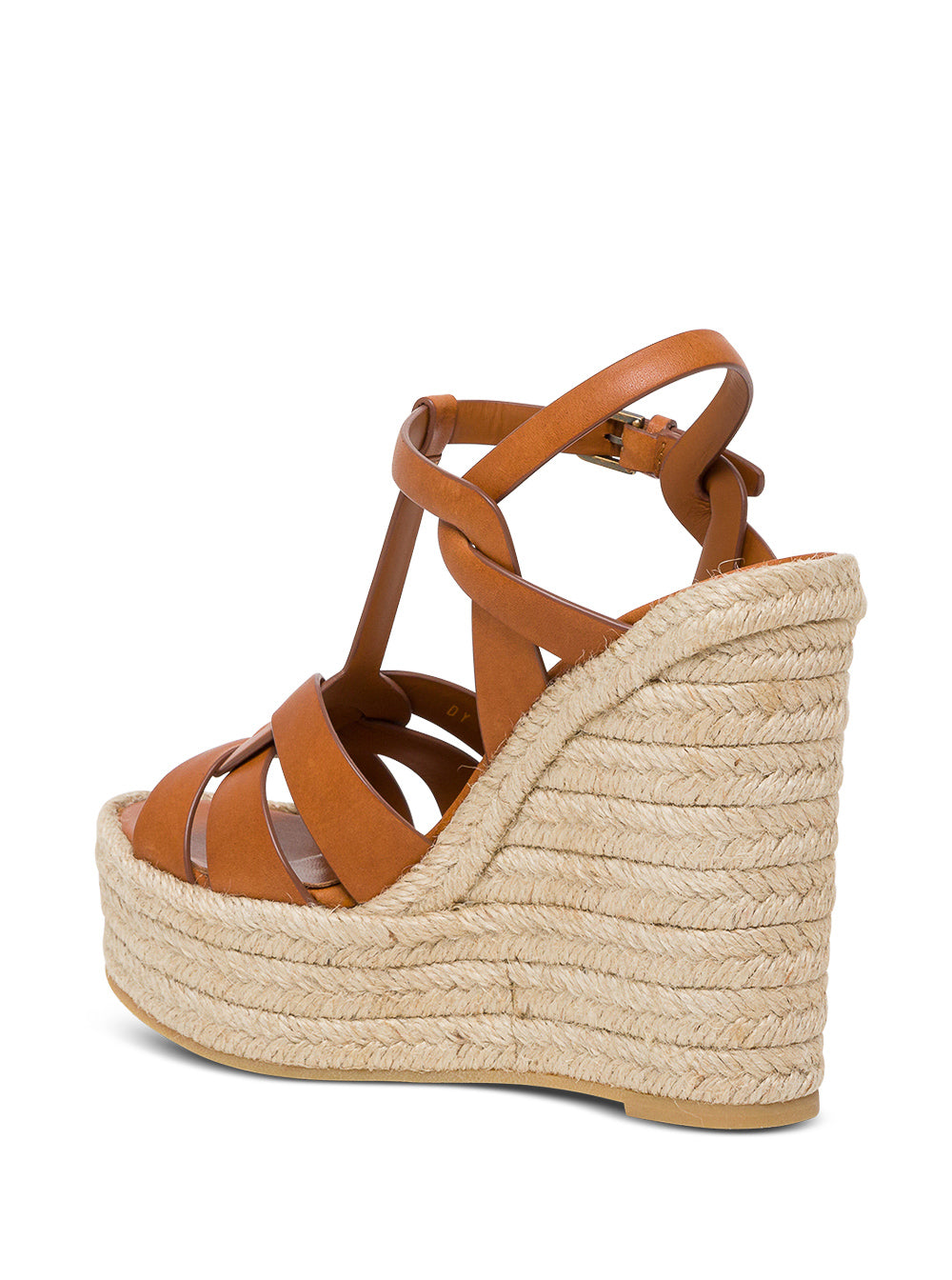 Saint Laurent Women 'Tribute' Brown Espadrilles In Leather Woman SAINT LAURENT